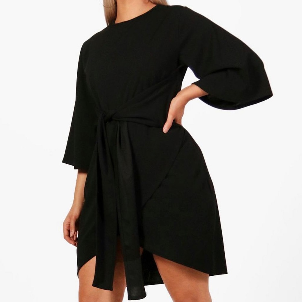Boohoo Kimono sleeve wrap dress 20